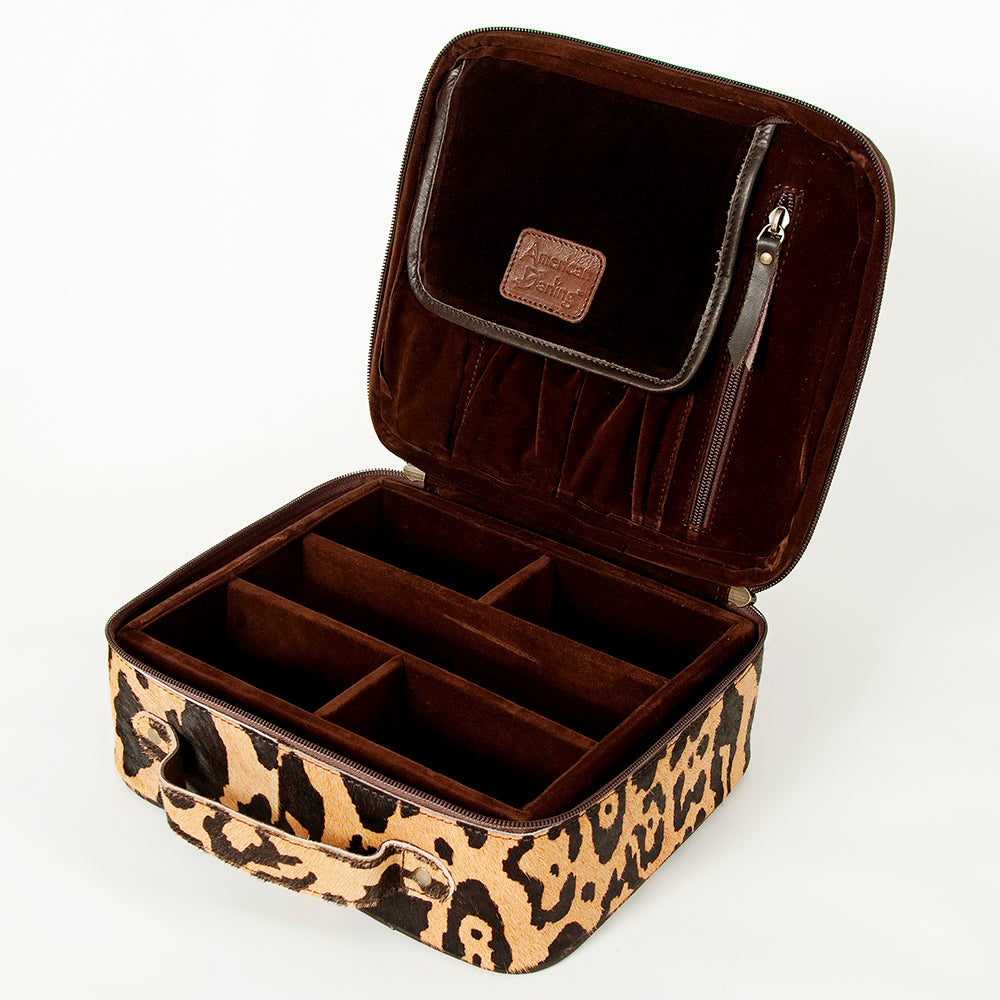 American Darling Jewelry Case Hair on Genuine Leather Western Women Bag | Organizer Box for Travel
