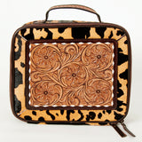 American Darling Jewelry Case Hand Tooled Hair-On Genuine Leather Women Bag Western Handbag Purse | Organizer for Travel