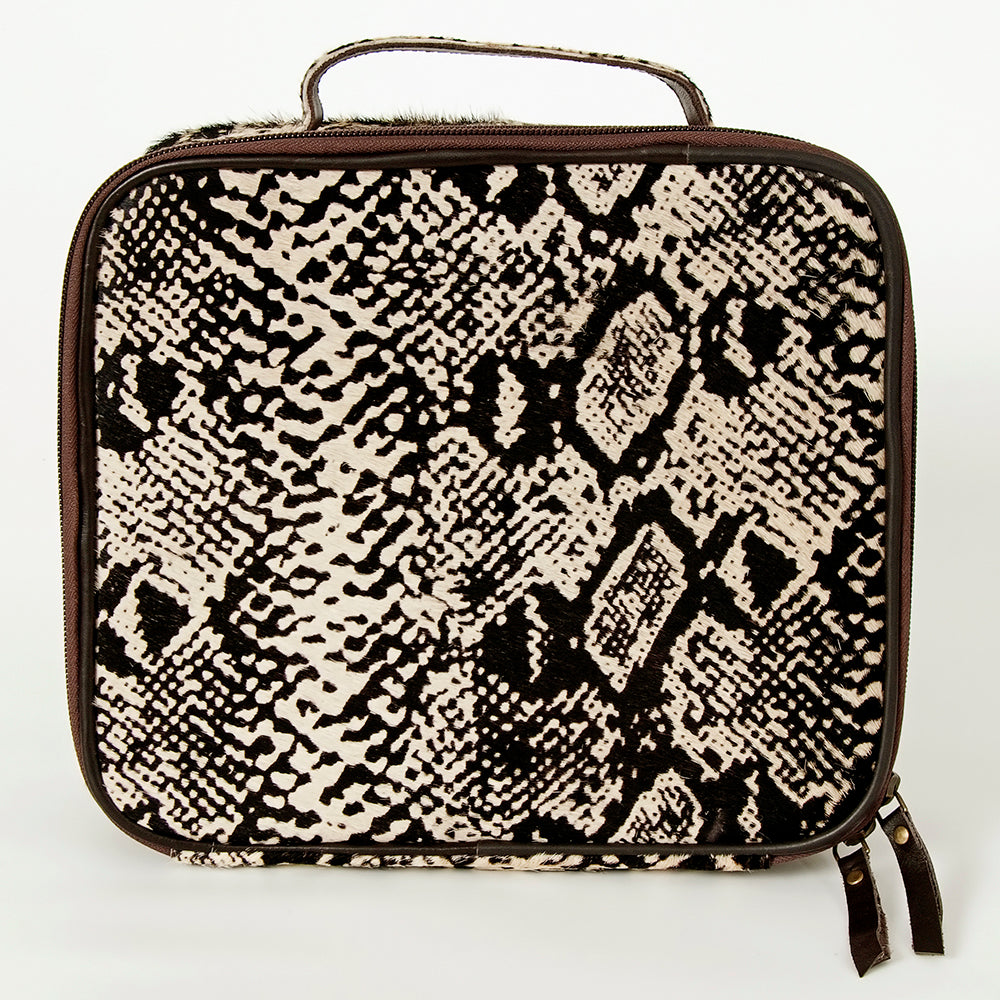 American Darling Jewelry Case Hair-On Genuine Leather Women Bag Western Handbag Purse | Organizer for Travel