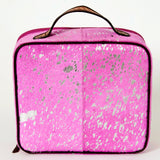 American Darling Jewelry Case Hand Tooled Hair-On Genuine Leather Women Bag Western Handbag Purse | Organizer for Travel