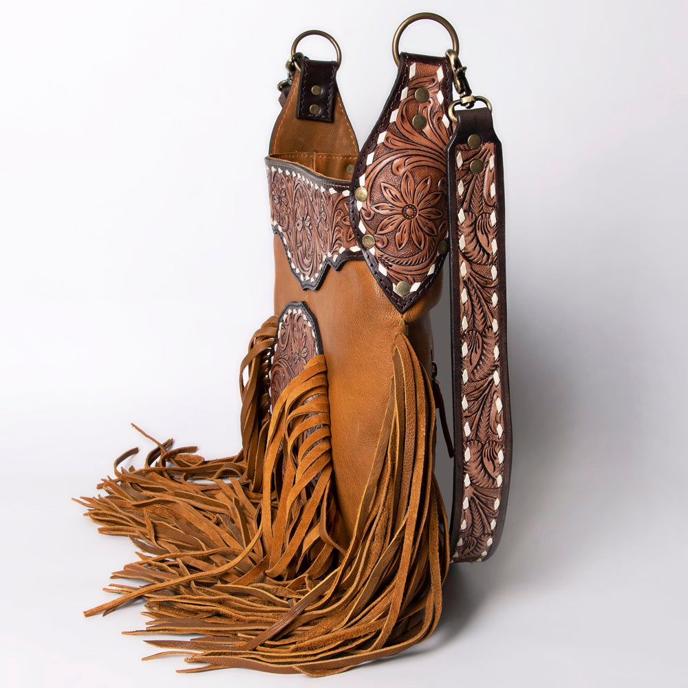 American Darling Cross Body Hand Tooled Hair on-Genuine Leather Western Women Bag Handbag Purse | Crossbody for Cute