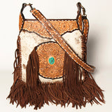 American Darling Cross Body Hand Tooled Hair on-Genuine Leather Western Women Bag Handbag Purse | Crossbody for Cute