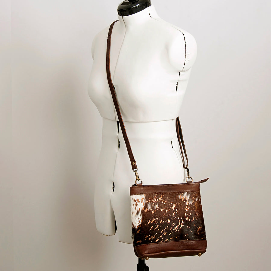 American Darling Large Cross body Bag for Women Hand Woven Saddle Blanket Vegetable-Tanned Genuine Leather YKK Zipper