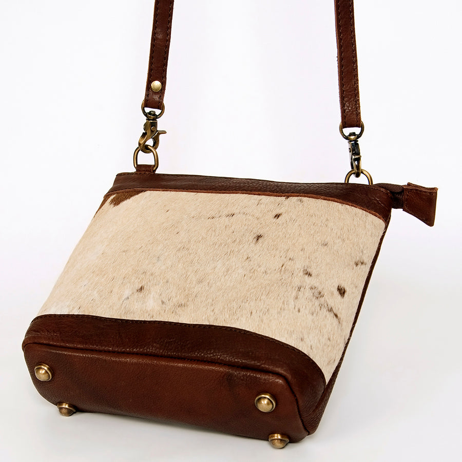American Darling Large Cross body Bag for Women Hand Woven Saddle Blanket Vegetable-Tanned Genuine Leather YKK Zipper