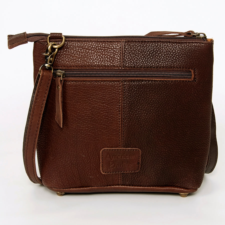 American Darling Large Cross body Bag for Women Hand Woven Saddle Blanket Vegetable-Tanned Genuine Leather YKK Zipper