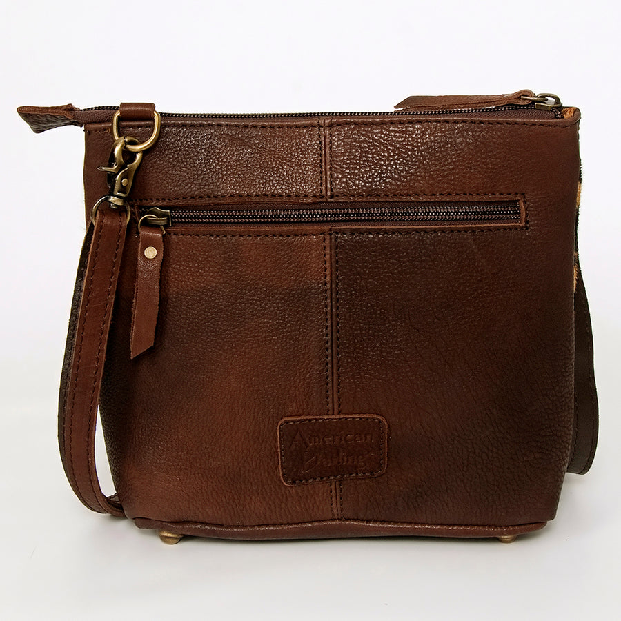 American Darling Large Cross body Bag for Women Hand Woven Saddle Blanket Vegetable-Tanned Genuine Leather YKK Zipper