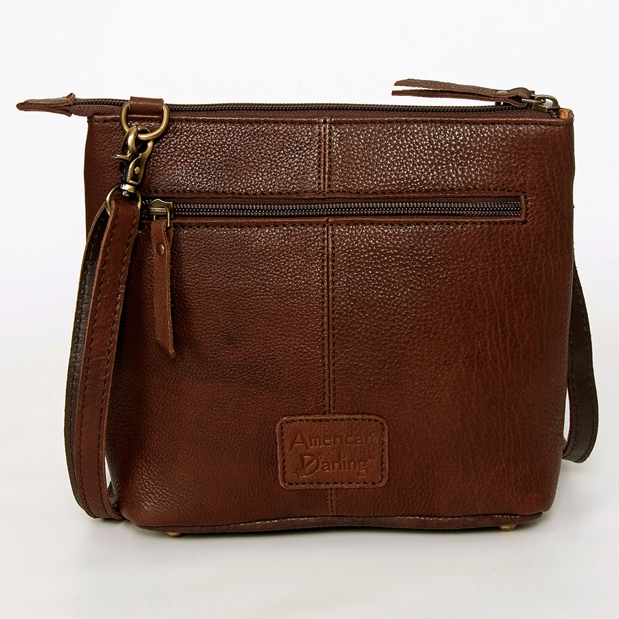 American Darling Large Cross body Bag for Women Hand Woven Saddle Blanket Vegetable-Tanned Genuine Leather YKK Zipper