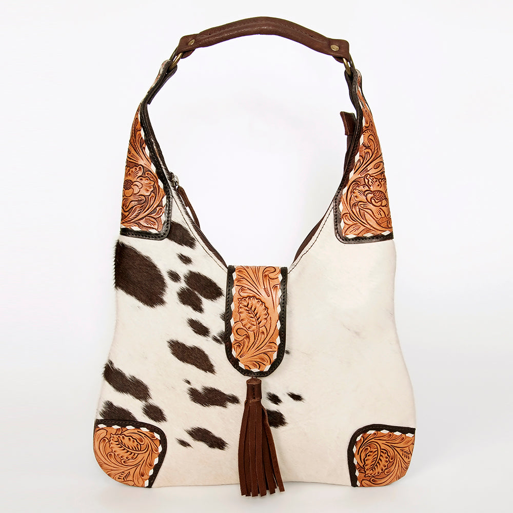 American Darling Hobo Hand Tooled Hair On Genuine Leather Western Women Bag | Handbag Purse Bags for Cute