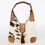 American Darling Hobo Hand Tooled Hair On Genuine Leather Western Women Bag | Handbag Purse Bags for Cute