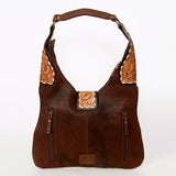 American Darling Hobo Hand Tooled Hair On Genuine Leather Western Women Bag | Handbag Purse Bags for Cute