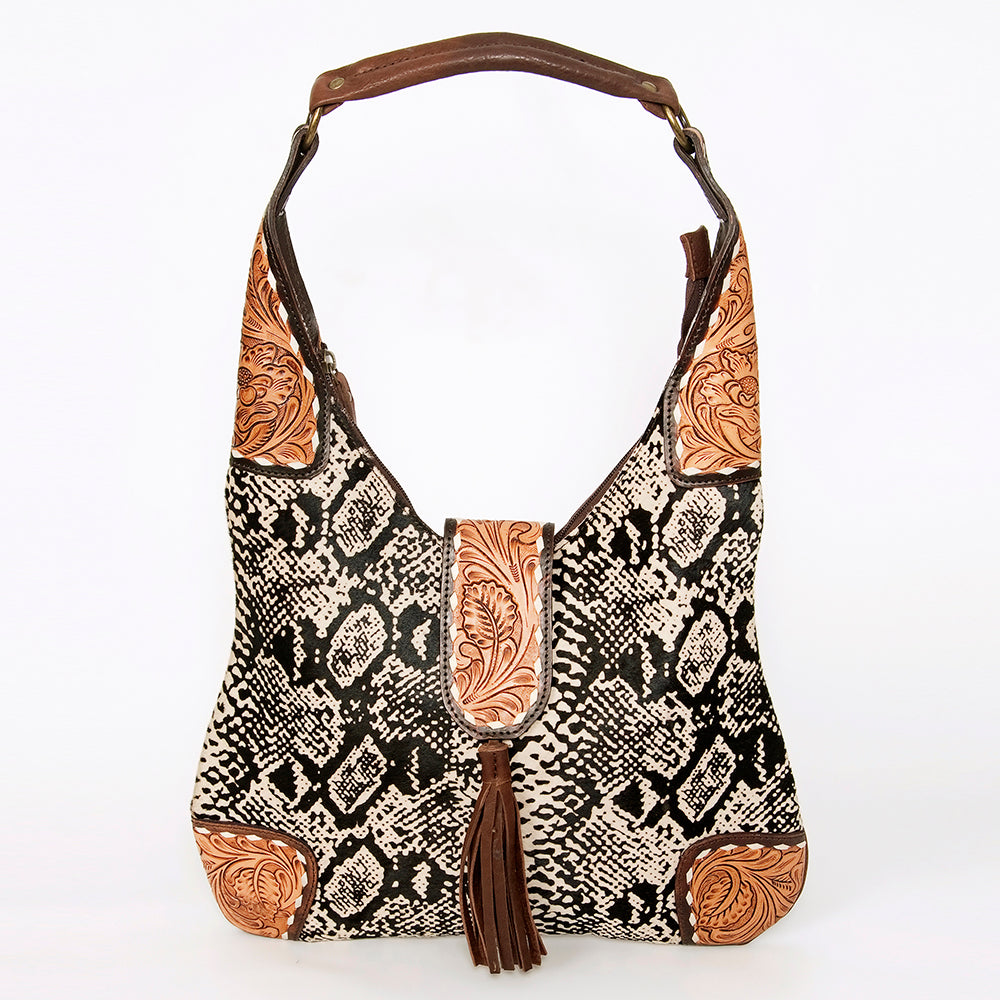 American Darling Hobo Hand Tooled Hair On Genuine Leather Western Women Bag | Handbag Purse Bags for Cute