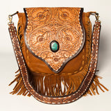American Darling Messenger Hand Tooled Genuine Leather Women Bag Western Handbag Purse | Cute