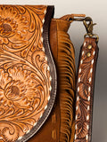 American Darling Messenger Hand Tooled Genuine Leather Women Bag Western Handbag Purse | Cute