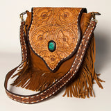 American Darling Messenger Hand Tooled Genuine Leather Women Bag Western Handbag Purse | Cute