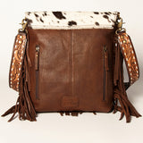 American Darling Cross Body Hand Tooled Hair on-Genuine Leather Western Women Bag Handbag Purse | Crossbody for Cute