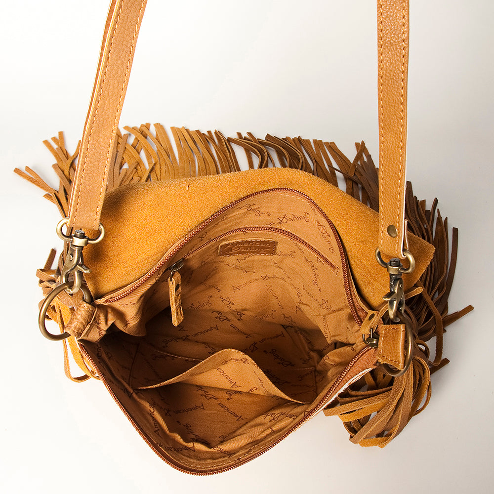 American Darling Large Crossbody Hair On Genuine Leather Western Women Bag | Handbag Purse for Cute