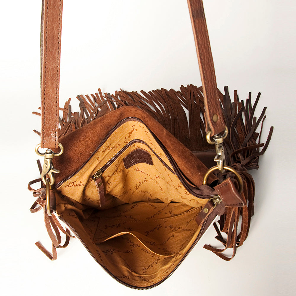 American Darling Large Crossbody Hair On Genuine Leather Western Women Bag | Handbag Purse for Cute