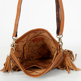 American Darling Large Crossbody Hand Tooled Genuine Leather Western Women Bag Handbag Purse | for Cute