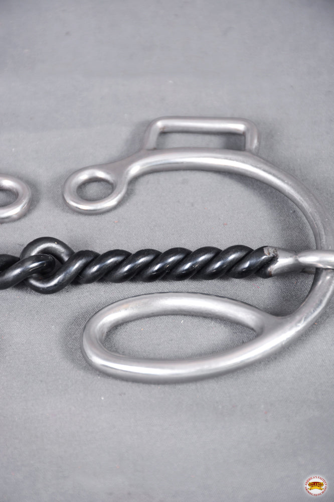 HILASON Western Horse Gag Bit BS Twisted Snaffle Mouth 3" Cheeks 5 1/4" Stainless Steel Training & Racing for Horses