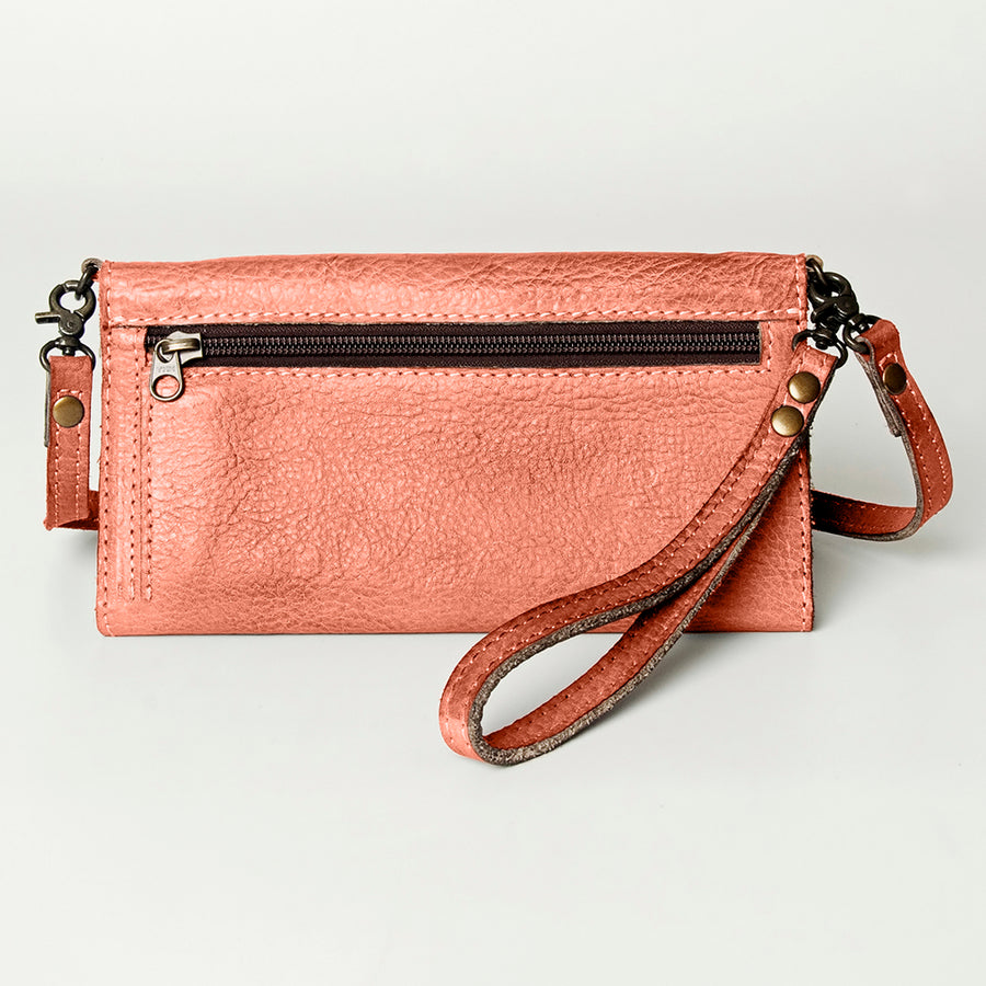 Never Mind Nmbg103C Wallet Vintage Handmade Genuine Cowhide Leather Women Bag Western Handbag Purse