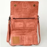 Never Mind Nmbg103C Wallet Vintage Handmade Genuine Cowhide Leather Women Bag Western Handbag Purse