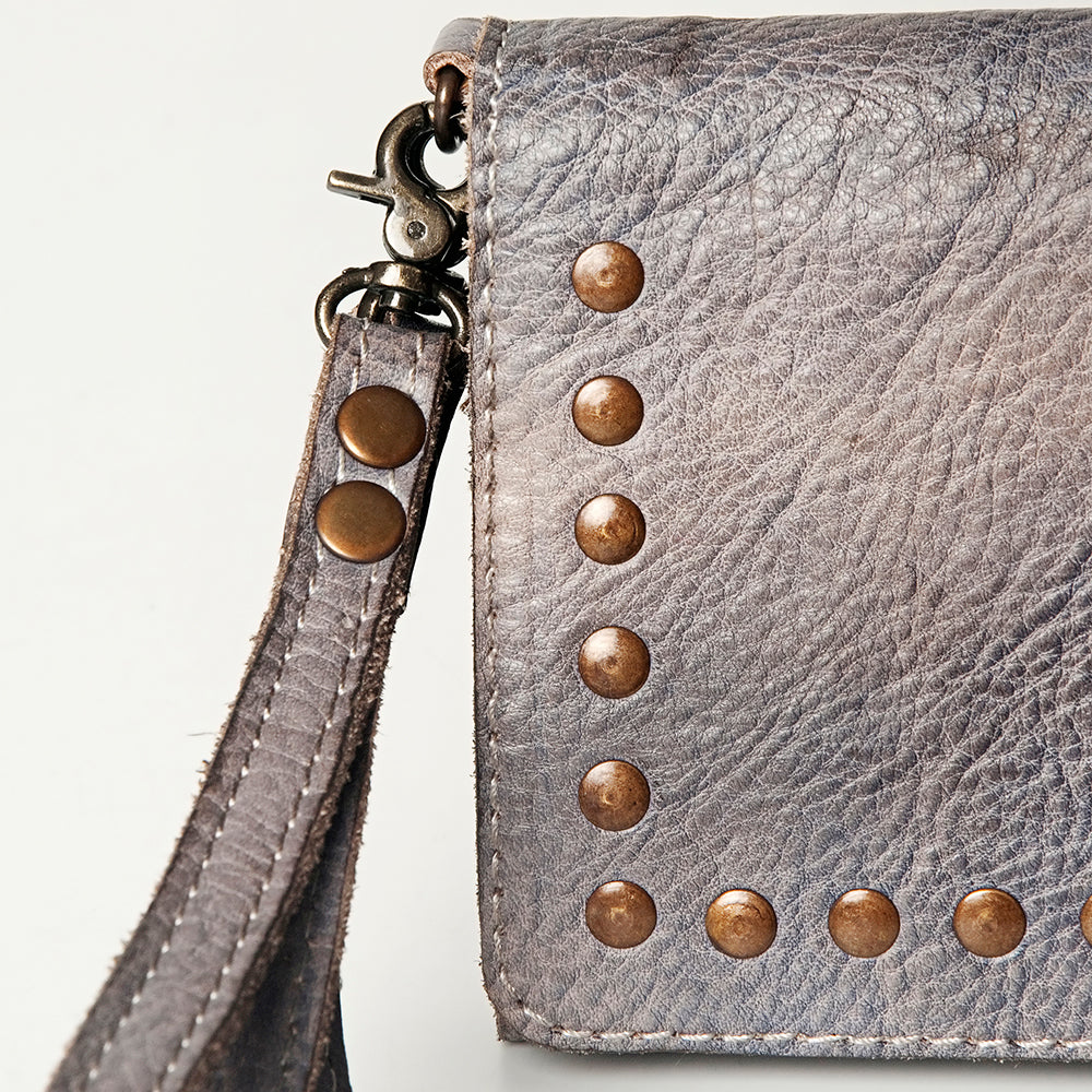 Never Mind Nmbg103D Wallet Vintage Handmade Genuine Cowhide Leather Women Bag Western Handbag Purse