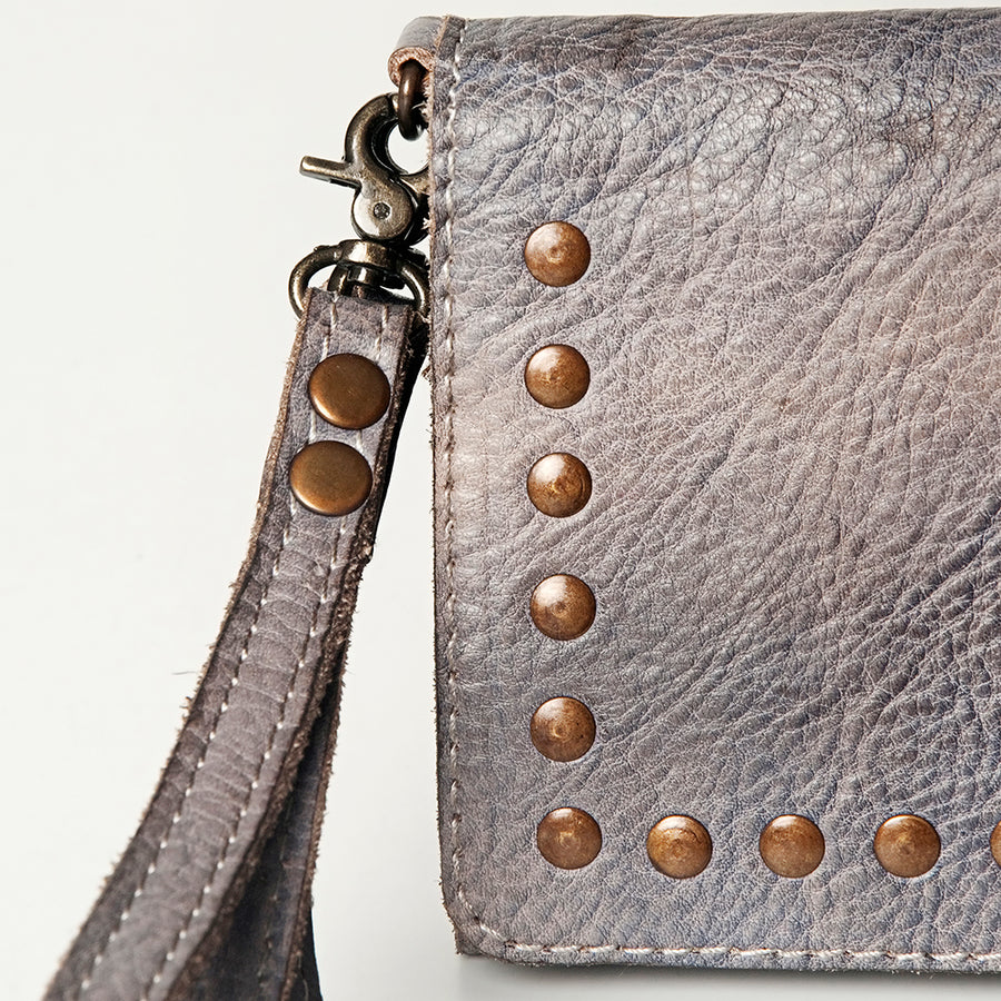 Never Mind Nmbg103D Wallet Vintage Handmade Genuine Cowhide Leather Women Bag Western Handbag Purse