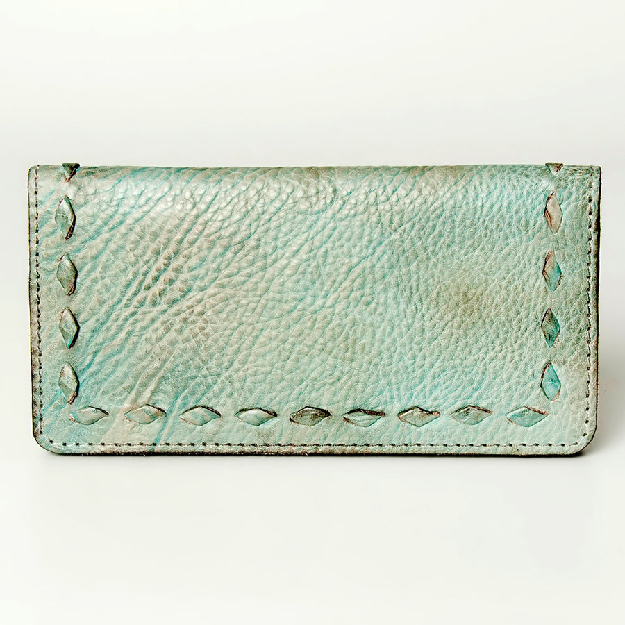 Never Mind Nmbg104B Wallet Vintage Handmade Genuine Cowhide Leather Women Bag Western Handbag Purse