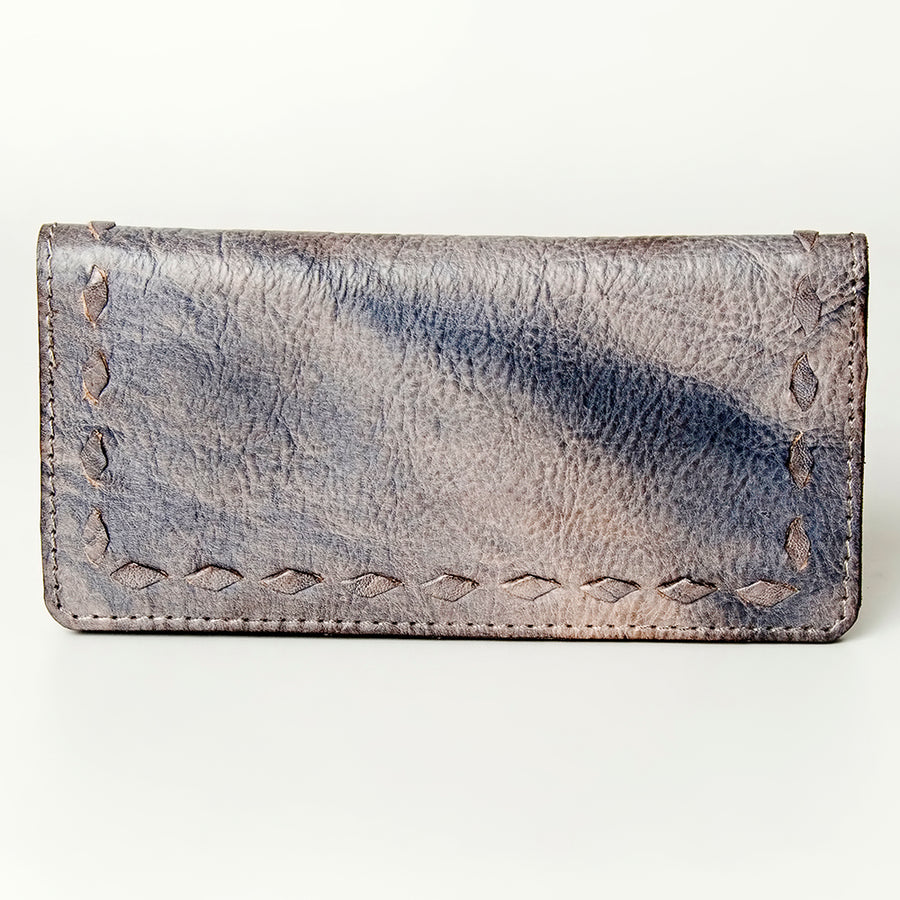 Never Mind Nmbg104C Wallet Vintage Handmade Genuine Cowhide Leather Women Bag Western Handbag Purse