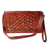 Never Mind Nmbg105B Wallet Vintage Handmade Genuine Cowhide Leather Women Bag Western Handbag Purse