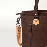American Darling Briefcase Hand Tooled Saddle Blanket Genuine Leather women bag western handbag purse