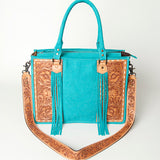 American Darling Briefcase Hand Tooled Saddle Blanket Genuine Leather women bag western handbag purse