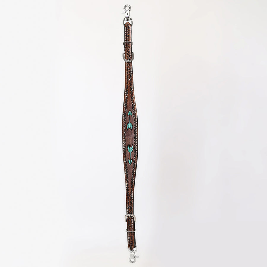 Bar H Equine American Leather Horse Saddle Tack One Ear Headstall Breast Collar Browband Wither Strap Set