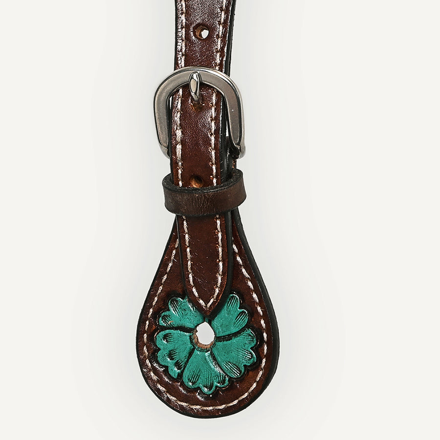 Bar H Equine Leather Spurs Straps for Adults Western Womens Spur Horse Riding Barrel Racing Show and Rodeo Strap Adult Women