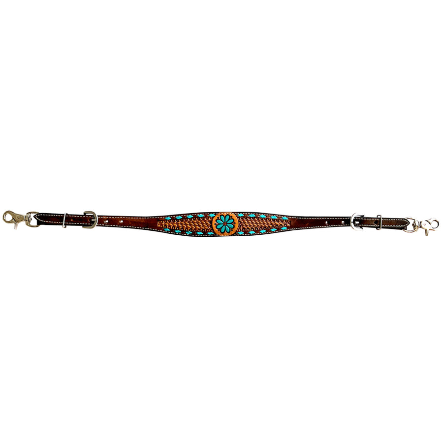 Bar H Equine Genuine Western American Leather Horse Wither Strap - Uhorse