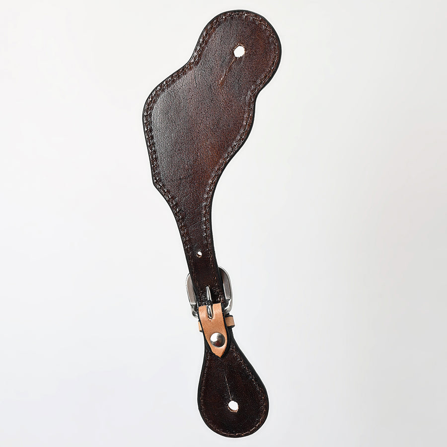 Bar H Equine Leather Spurs Straps for Adults Western Womens Spur Horse Riding Barrel Racing Show and Rodeo Strap Adult Women