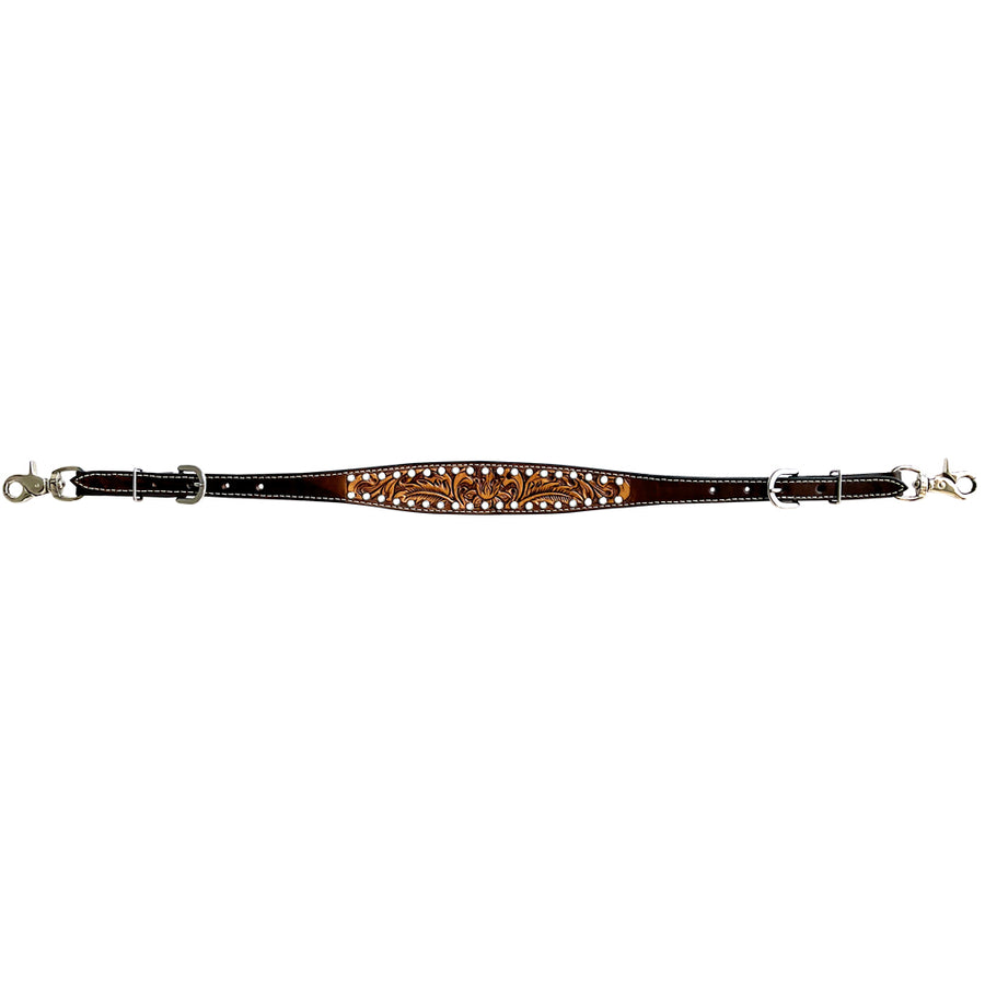 Bar H Equine Genuine Western American Leather Horse Wither Strap - Uhorse