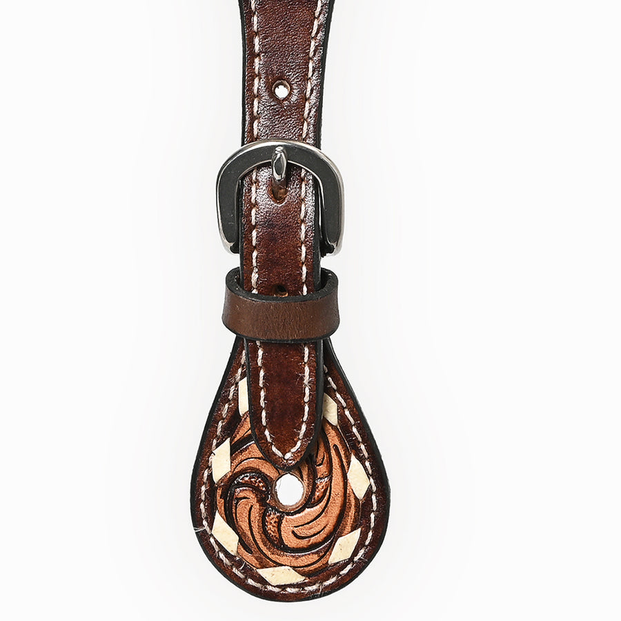 Bar H Equine Leather Spurs Straps for Adults Western Womens Spur Horse Riding Barrel Racing Show and Rodeo Strap Adult Women