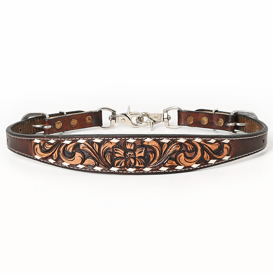 Bar H Equine Genuine Western American Leather Horse Wither Strap - Uhorse