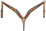 Bar H Equine Genuine Western American Leather Horse Headstall