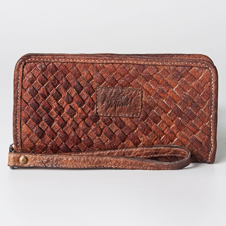 Never Mind Nmbgz109D Wallet Vintage Handmade Genuine Cowhide Leather Women Bag Western Handbag Purse