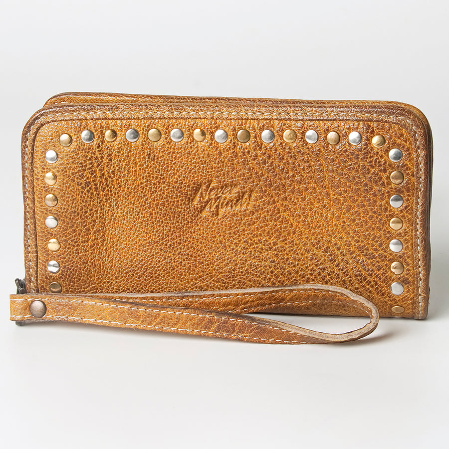 Never Mind Nmbgz110F Wallet Vintage Handmade Genuine Cowhide Leather Women Bag Western Handbag Purse
