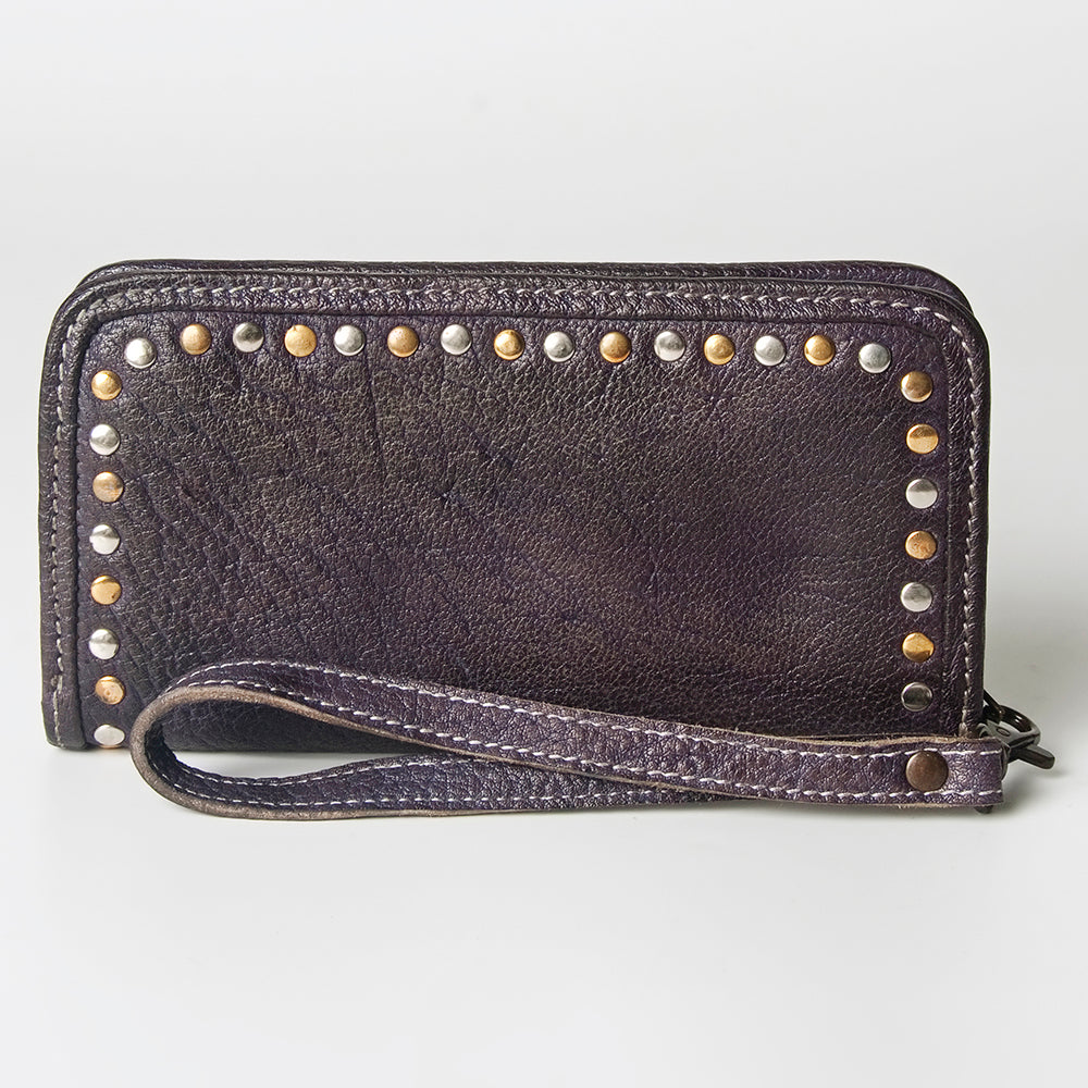 Never Mind Nmbgz110D Wallet Vintage Handmade Genuine Cowhide Leather Women Bag Western Handbag Purse