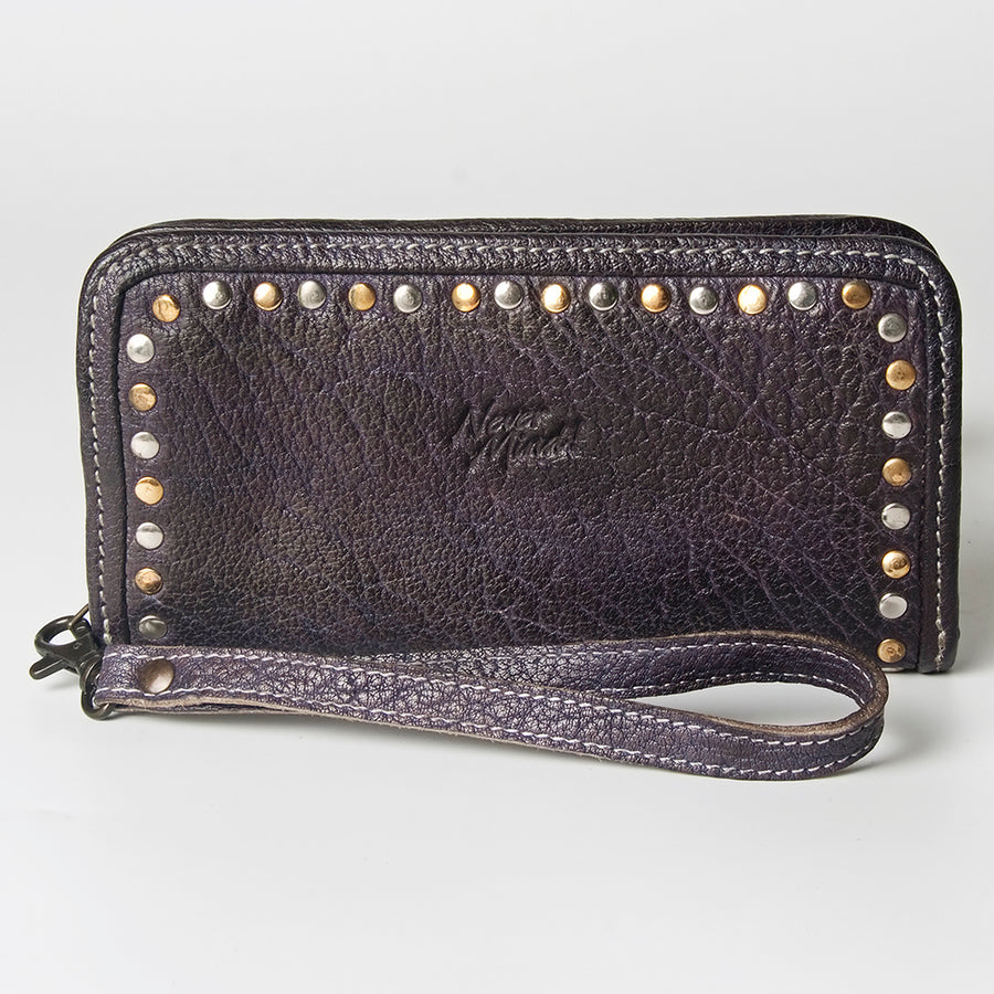 Never Mind Nmbgz110D Wallet Vintage Handmade Genuine Cowhide Leather Women Bag Western Handbag Purse