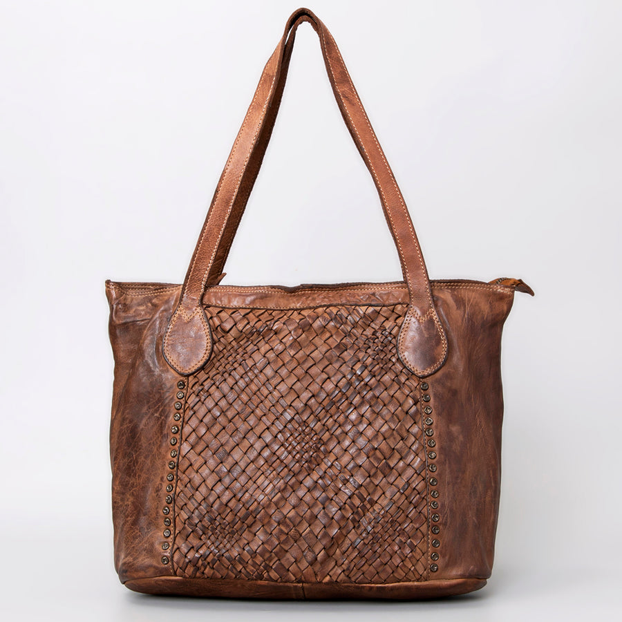 Never Mind Nmbgm103A Tote Vintage Handmade Genuine Cowhide Leather Women Bag Western Handbag Purse