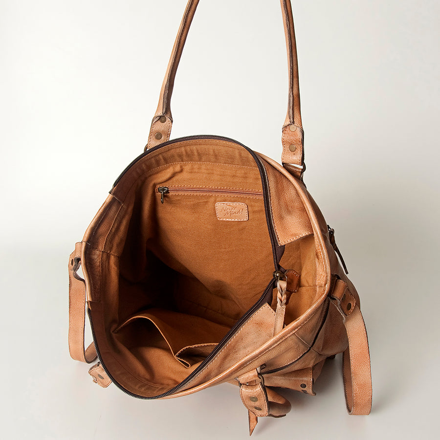 Never Mind Nmbg116A Tote Vintage Handmade Genuine Cowhide Leather Women Bag Western Handbag Purse