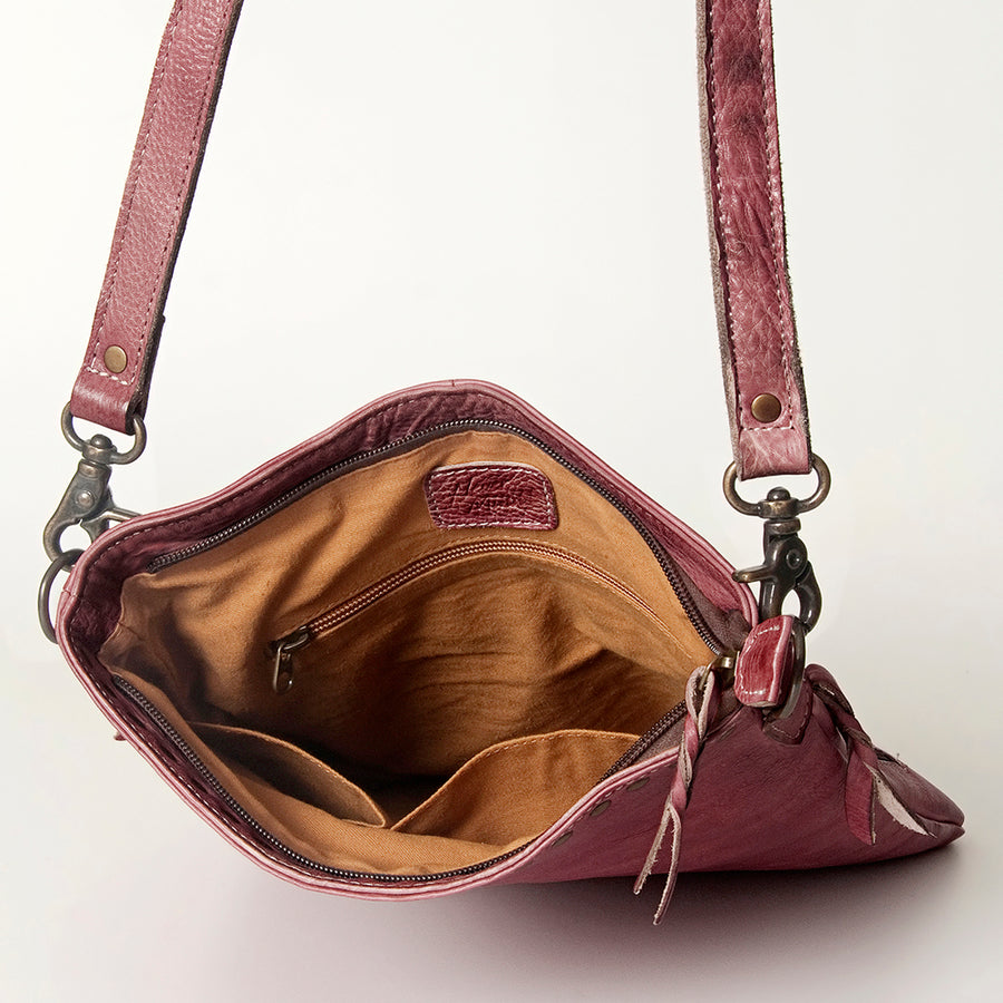 Never Mind Nmbg118A Cross Body I Vintage Handmade Genuine Cowhide Leather Women Bag Western Handbag Purse