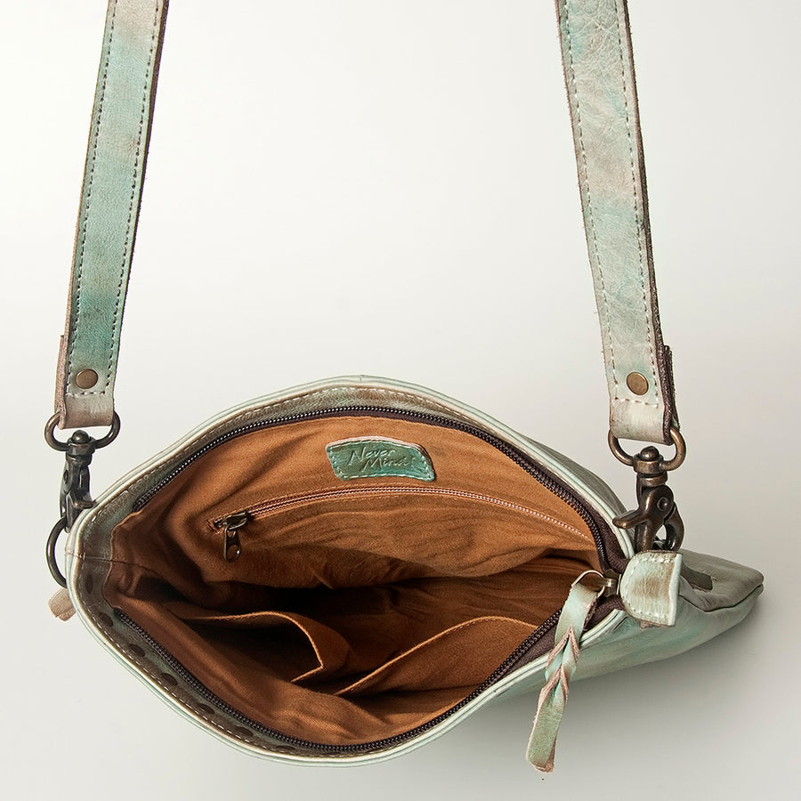 Never Mind Nmbg118B Cross Body I Vintage Handmade Genuine Cowhide Leather Women Bag Western Handbag Purse
