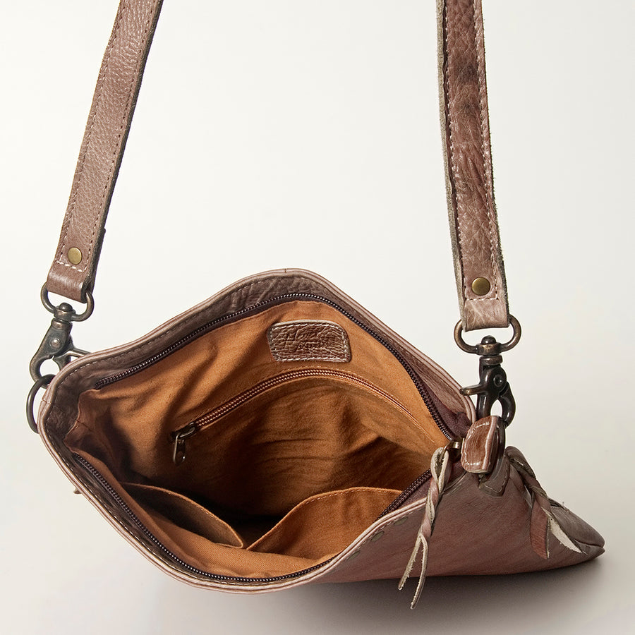 Never Mind Nmbg118D Cross Body I Vintage Handmade Genuine Cowhide Leather Women Bag Western Handbag Purse