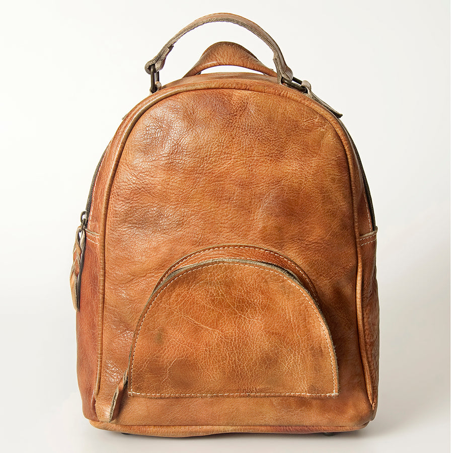 Never Mind Nmbg119A Backpack Vintage Handmade Genuine Cowhide Leather Women Bag Western Handbag Purse